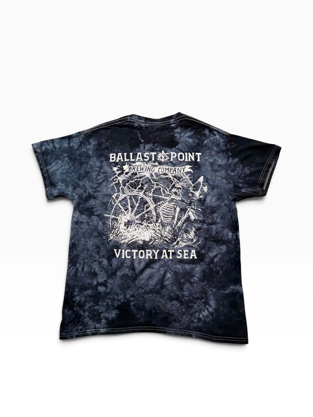 Ballast Point Victory At Sea T-Shirt Size M Black Tie Dye - Picture 4 of 4